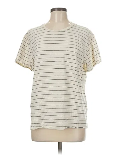 Pre-owned Assorted Brands Short Sleeve T-shirt In Ivory
