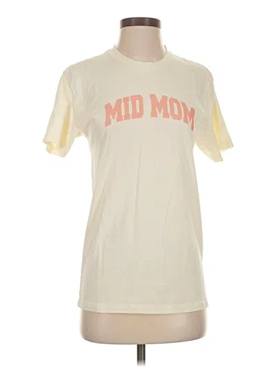 Pre-owned Assorted Brands Short Sleeve T-shirt In Ivory