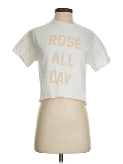 Pre-owned Assorted Brands Short Sleeve T-shirt In Ivory
