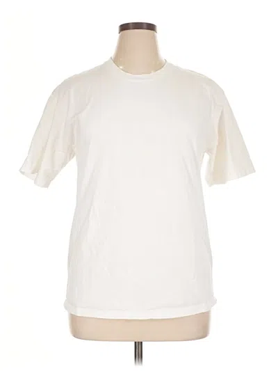 Pre-owned Assorted Brands Short Sleeve T-shirt In Ivory