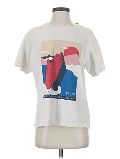 Pre-owned Assorted Brands Short Sleeve T-shirt In Ivory