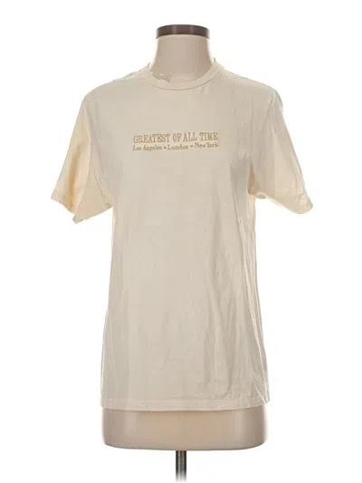 Pre-owned Assorted Brands Short Sleeve T-shirt In Ivory