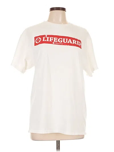 Pre-owned Assorted Brands Short Sleeve T-shirt In Ivory