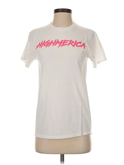 Pre-owned Assorted Brands Short Sleeve T-shirt In Ivory