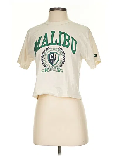 Pre-owned Assorted Brands Short Sleeve T-shirt In Ivory