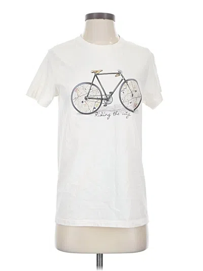 Pre-owned Assorted Brands Short Sleeve T-shirt In Ivory