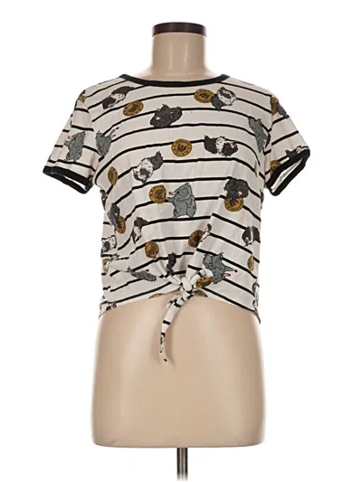 Pre-owned Assorted Brands Short Sleeve T-shirt In Ivory