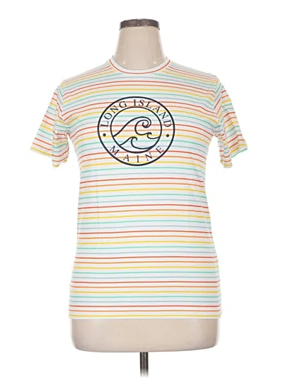 Pre-owned Assorted Brands Short Sleeve T-shirt In Ivory
