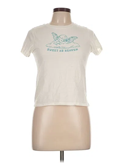 Pre-owned Assorted Brands Short Sleeve T-shirt In Ivory