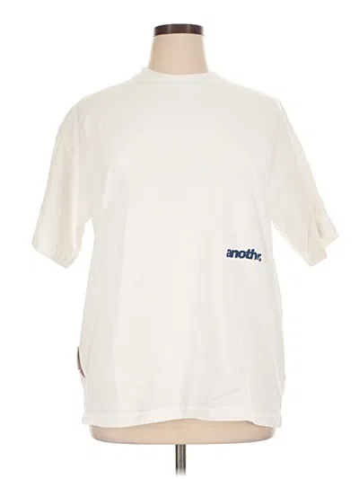 Pre-owned Assorted Brands Short Sleeve T-shirt In Ivory