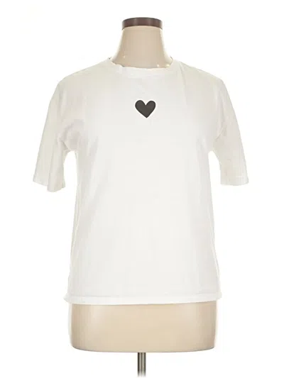 Pre-owned Assorted Brands Short Sleeve T-shirt In Ivory
