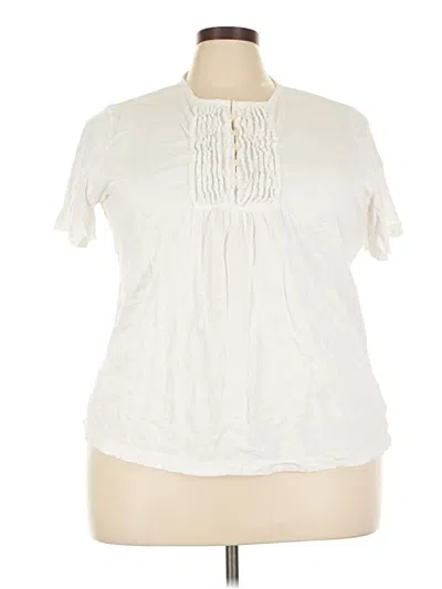 Pre-owned Assorted Brands Short Sleeve T-shirt In Ivory