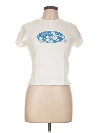 Pre-owned Assorted Brands Short Sleeve T-shirt In Ivory