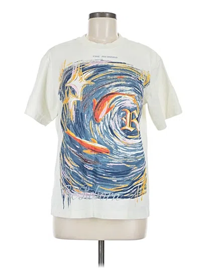 Pre-owned Assorted Brands Short Sleeve T-shirt In Ivory