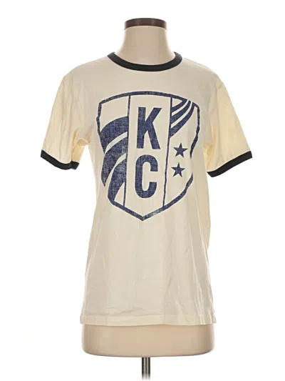 Pre-owned Assorted Brands Short Sleeve T-shirt In Ivory