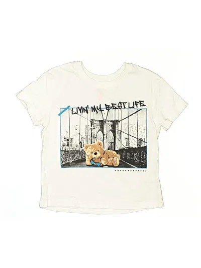 Pre-owned Assorted Brands Kids' Short Sleeve T-shirt In Ivory