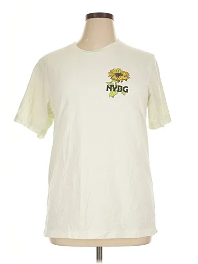 Pre-owned Assorted Brands Short Sleeve T-shirt In Ivory