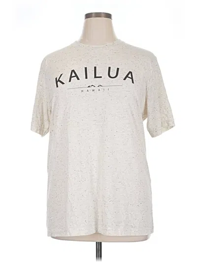 Pre-owned Assorted Brands Short Sleeve T-shirt In Ivory