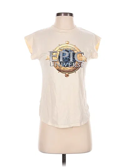 Pre-owned Assorted Brands Short Sleeve T-shirt In Ivory