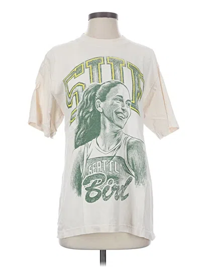 Pre-owned Assorted Brands Short Sleeve T-shirt In Ivory