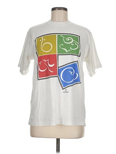Pre-owned Assorted Brands Short Sleeve T-shirt In Ivory