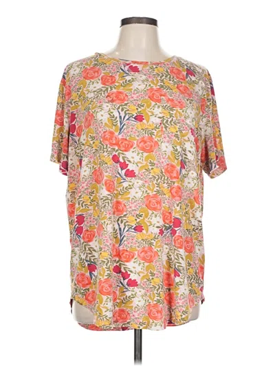 Pre-owned Assorted Brands Short Sleeve T-shirt In Orange