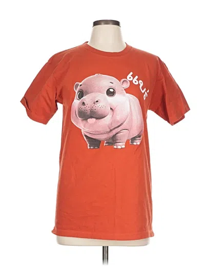 Pre-owned Assorted Brands Short Sleeve T-shirt In Orange