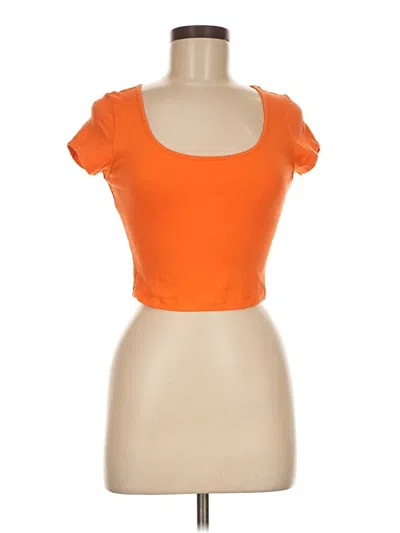Pre-owned Assorted Brands Short Sleeve T-shirt In Orange