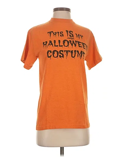 Pre-owned Assorted Brands Short Sleeve T-shirt In Orange
