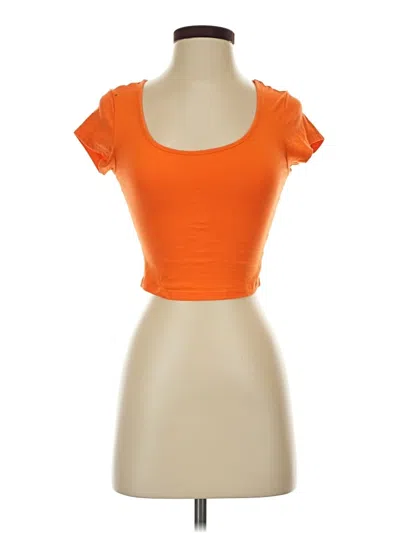 Pre-owned Assorted Brands Short Sleeve T-shirt In Orange