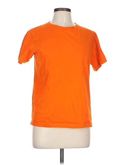 Pre-owned Assorted Brands Short Sleeve T-shirt In Orange