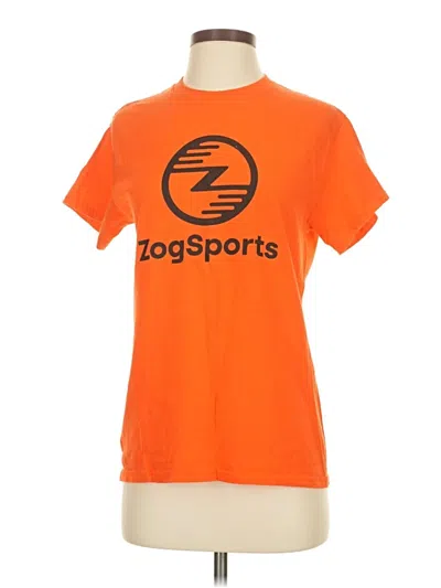 Pre-owned Assorted Brands Short Sleeve T-shirt In Orange