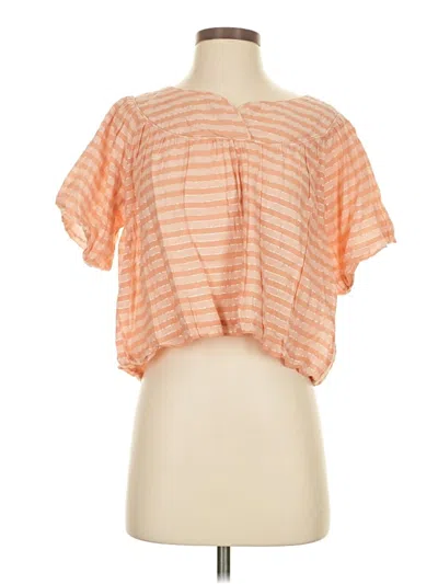 Pre-owned Assorted Brands Short Sleeve T-shirt In Orange