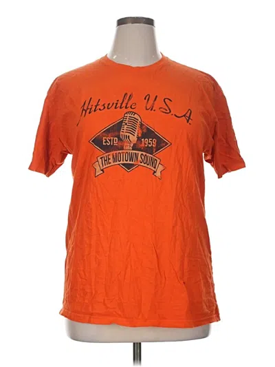 Pre-owned Assorted Brands Short Sleeve T-shirt In Orange