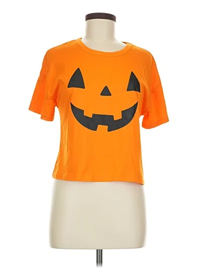 Pre-owned Assorted Brands Short Sleeve T-shirt In Orange