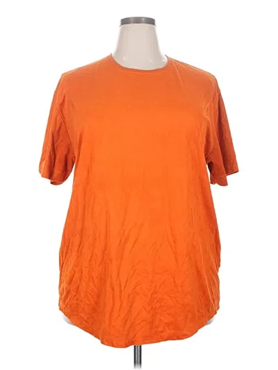 Pre-owned Assorted Brands Short Sleeve T-shirt In Orange