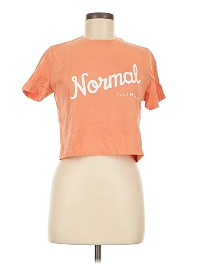 Pre-owned Assorted Brands Short Sleeve T-shirt In Orange