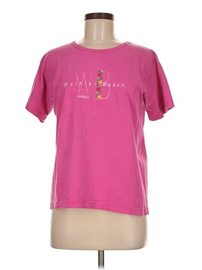 Pre-owned Assorted Brands Short Sleeve T-shirt In Pink