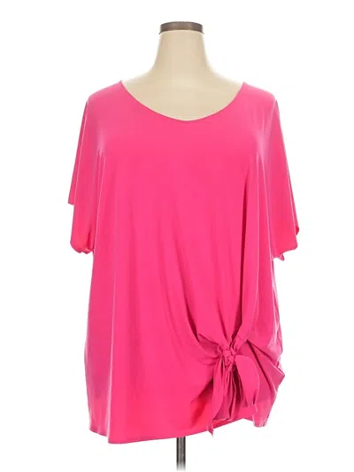 Pre-owned Assorted Brands Short Sleeve T-shirt In Pink