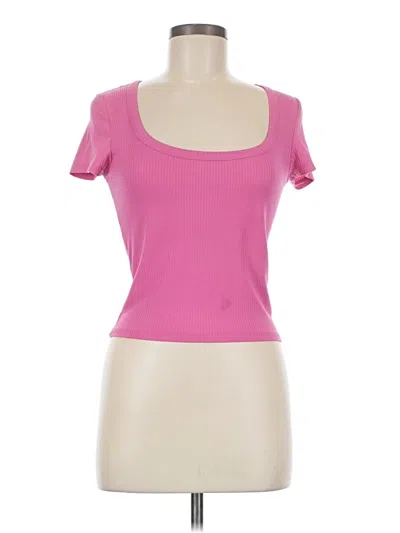 Pre-owned Assorted Brands Short Sleeve T-shirt In Pink