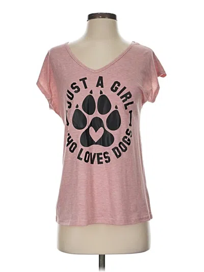 Pre-owned Assorted Brands Short Sleeve T-shirt In Pink