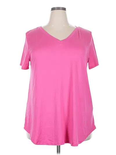 Pre-owned Assorted Brands Short Sleeve T-shirt In Pink