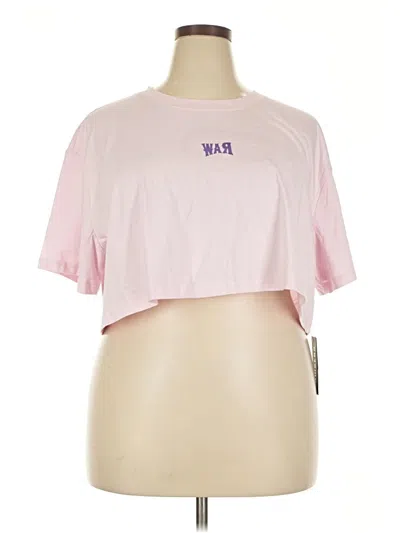 Pre-owned Assorted Brands Short Sleeve T-shirt In Pink
