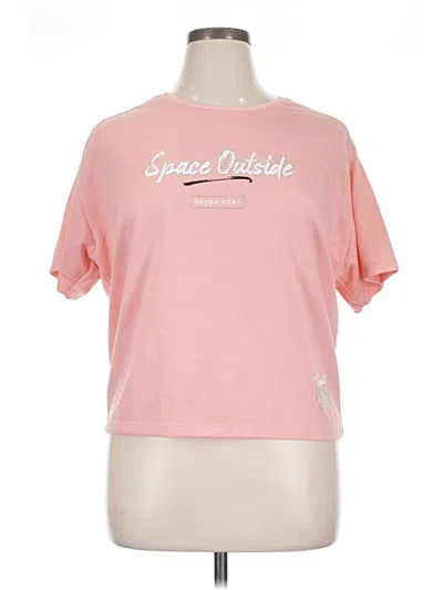 Pre-owned Assorted Brands Short Sleeve T-shirt In Pink