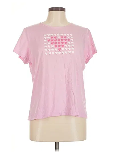 Pre-owned Assorted Brands Short Sleeve T-shirt In Pink