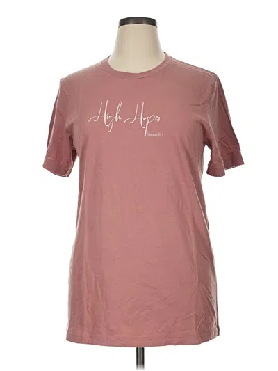 Pre-owned Assorted Brands Short Sleeve T-shirt In Pink
