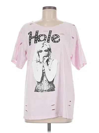 Pre-owned Assorted Brands Short Sleeve T-shirt In Pink