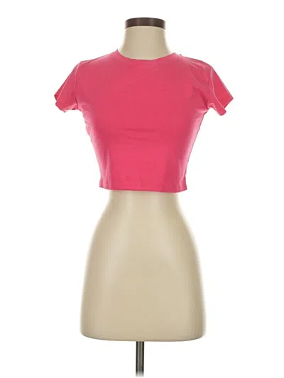 Pre-owned Assorted Brands Short Sleeve T-shirt In Pink