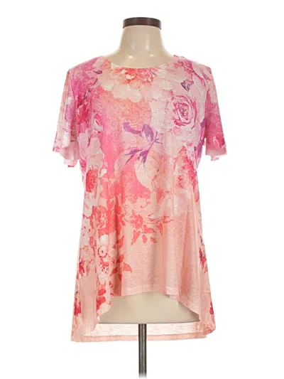 Pre-owned Assorted Brands Short Sleeve T-shirt In Pink