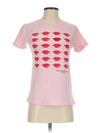 Pre-owned Assorted Brands Short Sleeve T-shirt In Pink